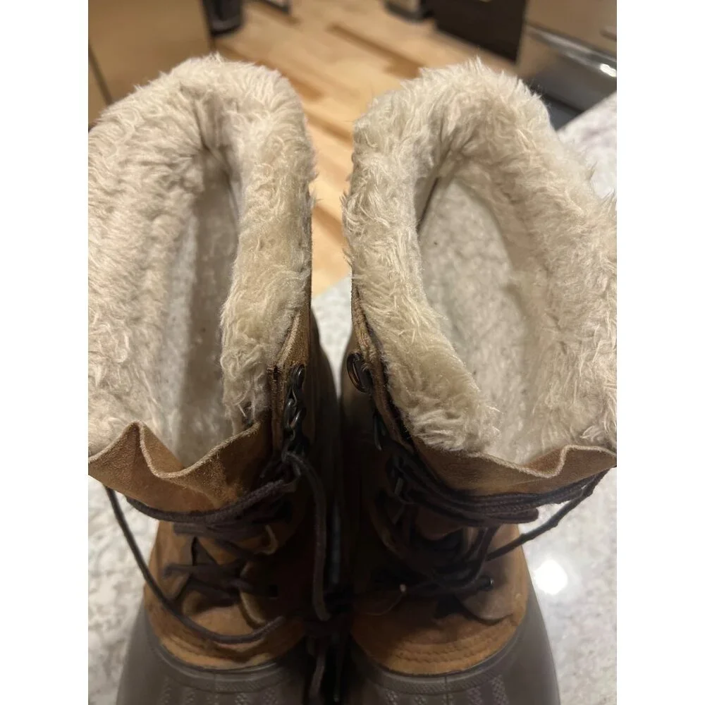 Sorel Steel Shank Leather Made in USA Winter Boots - Size 11